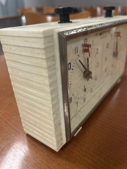 Relogio vintage xadrez