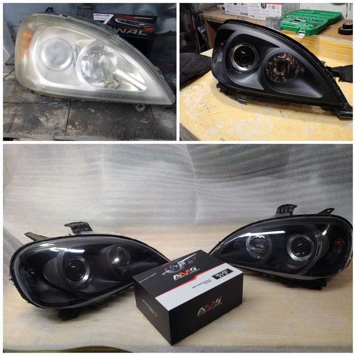 Фари Мерседес Mercedes — заміна штатних лінз, ремонт, реставрація фар