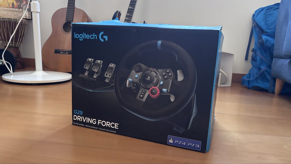 Volante Logitech G29 + Pedais + Mudanças na Caixa