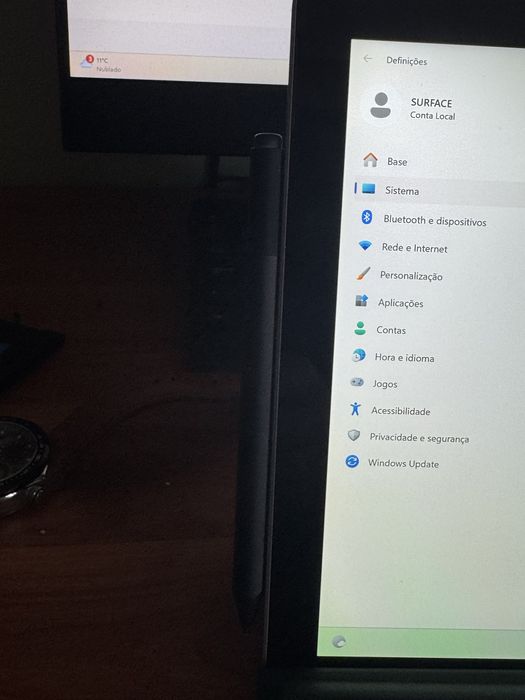 SURFACE PRO I7 11 GERAÇAO  4,7GHZ 16GB memoria ecra 3K + caneta +TECLADO