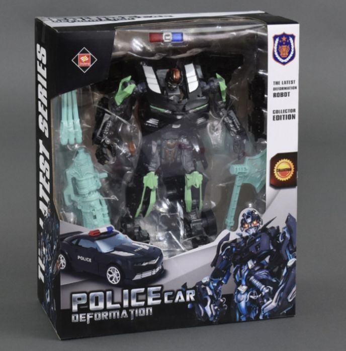Новый большой робот _трансформер полицейская машина