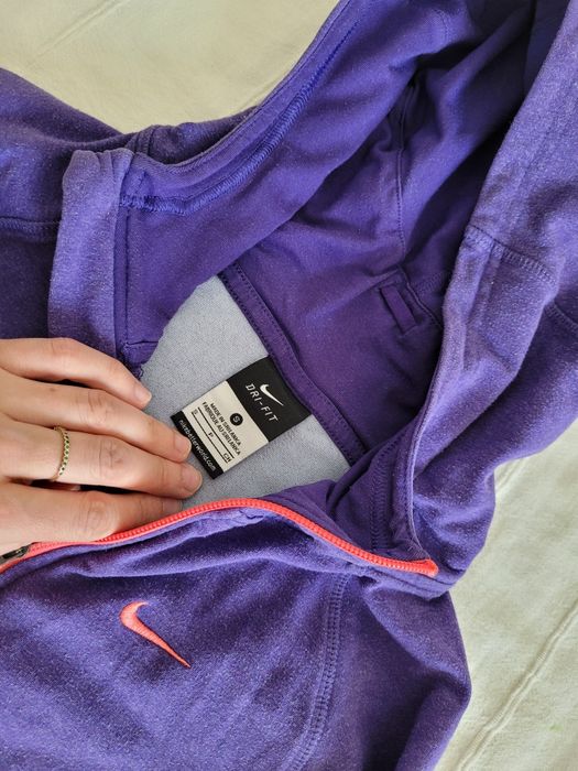 Nike dri fit fioletowa rozpinana bluza damska S