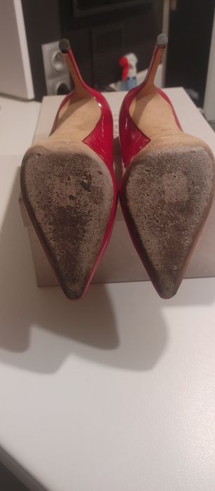 Buty Jimmie Choo Czerwone Romy 100 38 RED Szpilki
