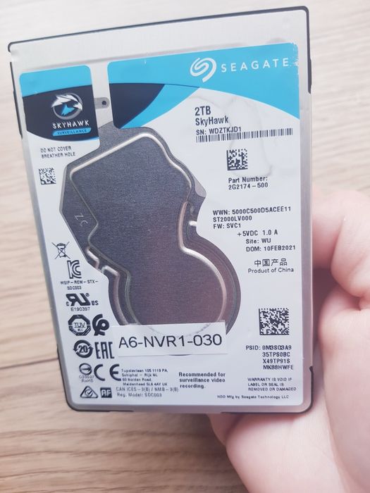 Dysk twardy HDD  2 TB 2,5' Seagate Skyhawk PC Laptop Xbox PS4 NAS