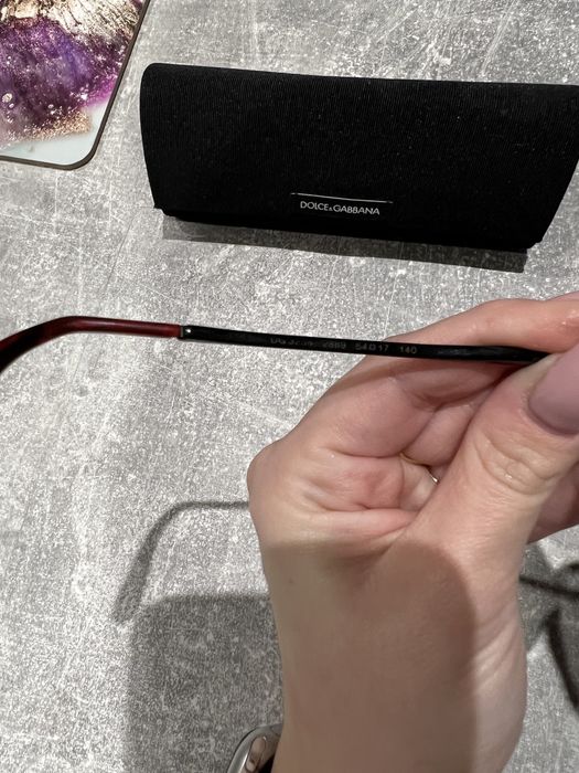 Oprawki dolce&gabbana bordowe burgundowe