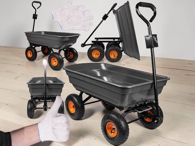 Wózek ogrodowy ogrodniczy transportowy taczki wywrotka przyczepka