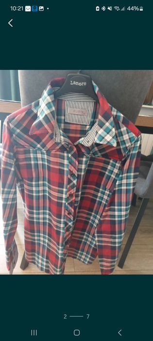 Bluzka koszulowa w kratę