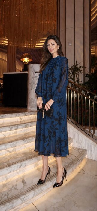 Шифонова сукня від H&M / нарядне плаття в стилі Ivina Boutique Twin Set Imperial Italy
