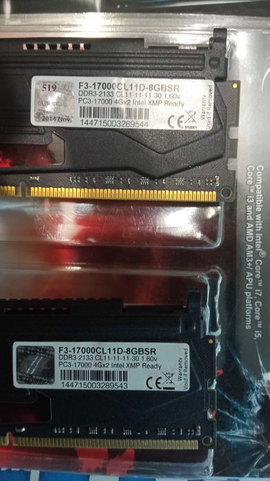 Оперативная память G-SKILL Sniper 4GB-4GB/2133Mhz/DDR3