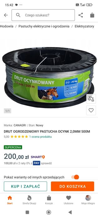 Sprzedam drut do pastucha