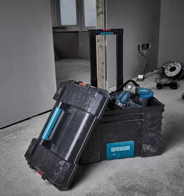 Ящик на колесах Erbauer  / ящик для інструментів /ящик з ручкою ЕБАУЕР