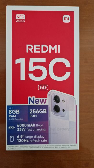 Xiaomi Redmi 15C 5G 256GB/8GB RAM | NOVO (selado)