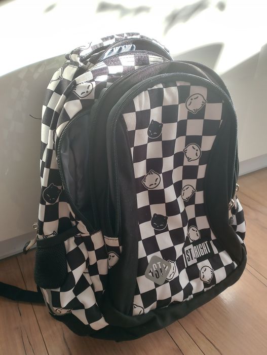 Plecak szachownica kotki  ST.RIGHT CHESS CATS