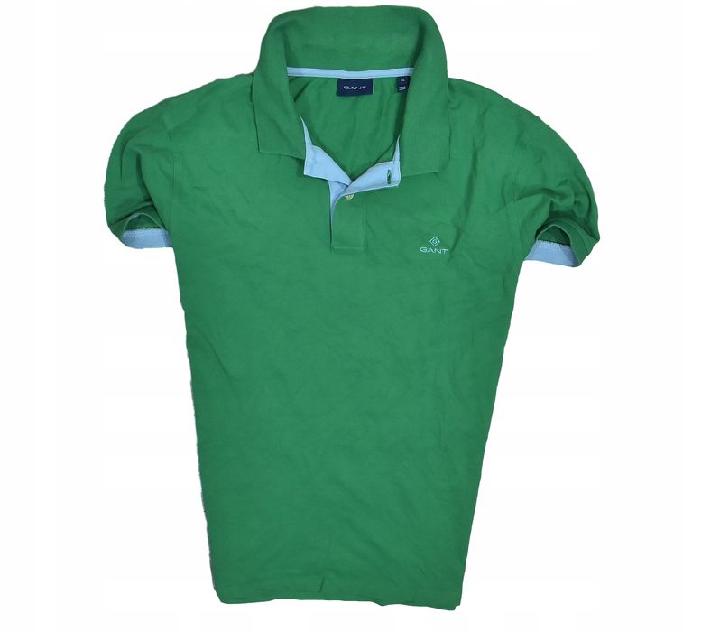 Gant Zielona Koszulka Polo Męska Cotton Pique Xl