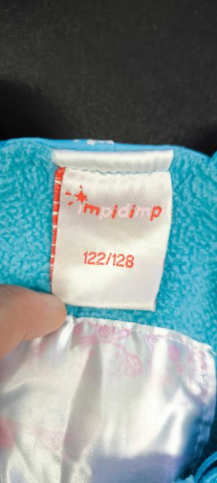 Impidimpi ocieplany przeciwdeszczowy kombinezon na szelkach 122/128