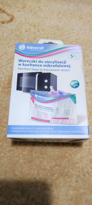 Woreczki do sterylizacji w kuchence mikrofalowej