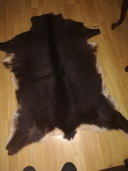 Tapete de pele de vaca