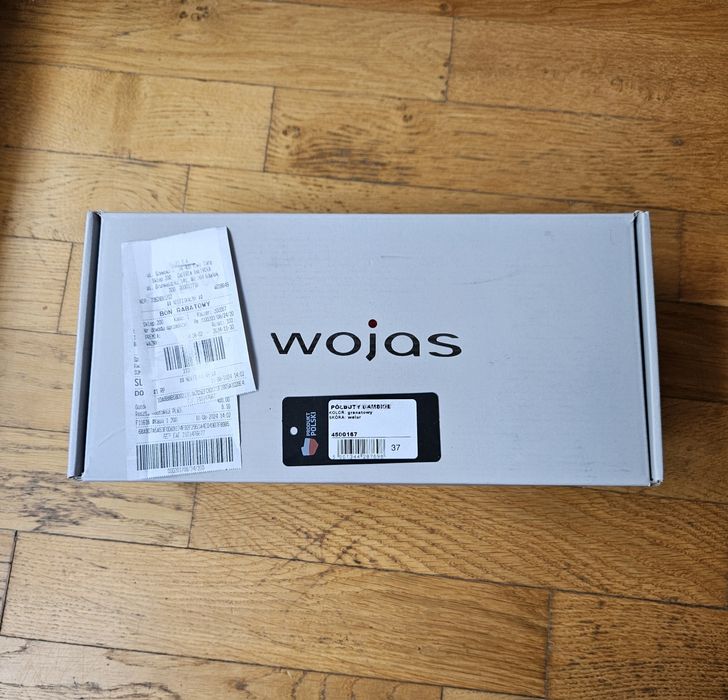 Nowe granatowe baleriny lordsy Wojas