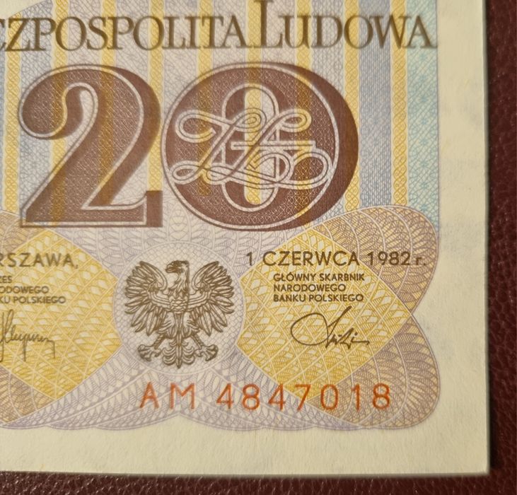 Banknot  PRL  20 zł