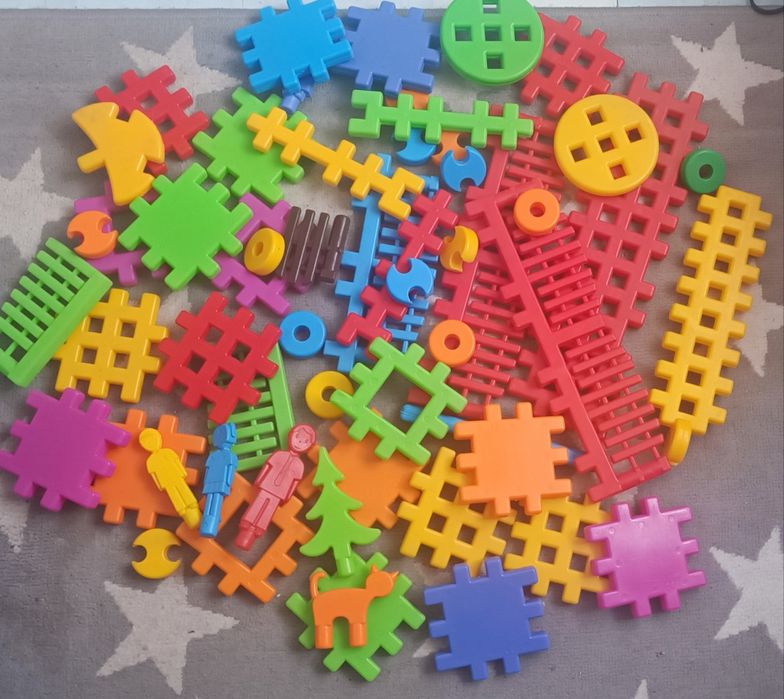 Zestaw klocków Wafle+podstawka