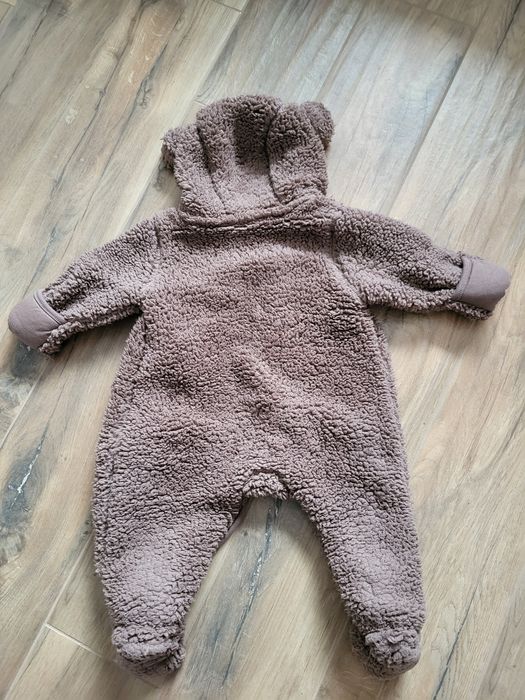 Kombinezon niemowlęcy H&M miś brązowy futerkowy zima  jesień