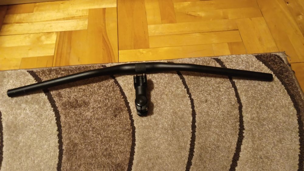 Kierownica gięta +mostek 70mm