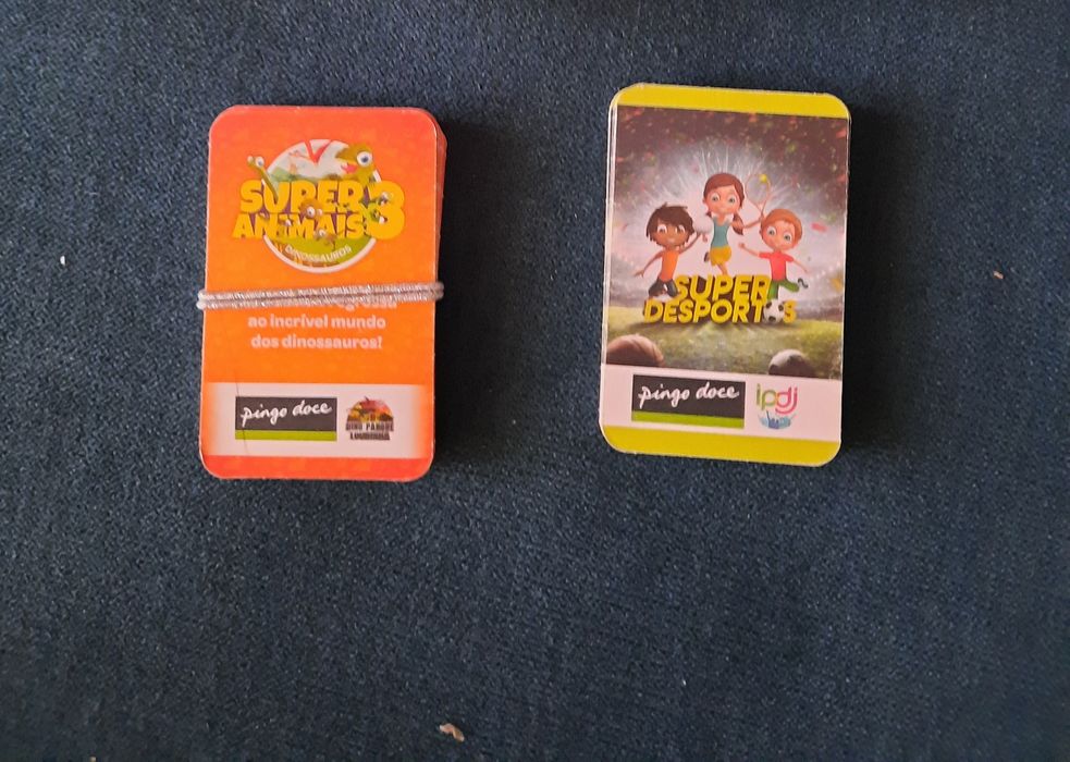 Cartas dos Super Animais 1, 2, 3 e Desportos do pingo doce