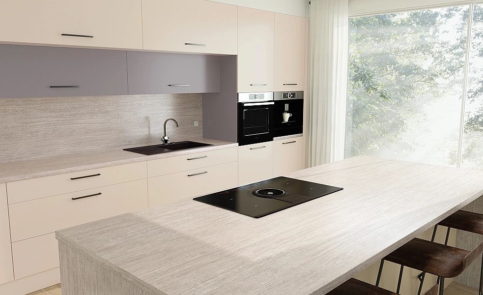 Blat Kuchenny SWISS KRONO Trawertyn biscotto D1100, 4100x600x38 drewno płyta