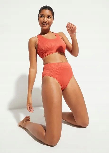 B.P.C bikini rude prążkowany materiał ^48