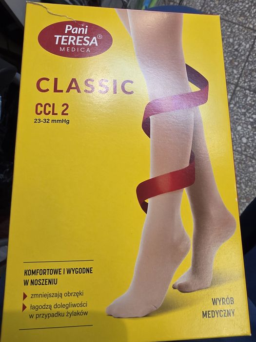 Nowe podkolanowki uciskowe 2 klasy rozmiar L