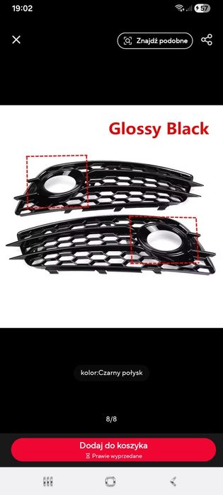 Kratki halogenow Audi A4 B8