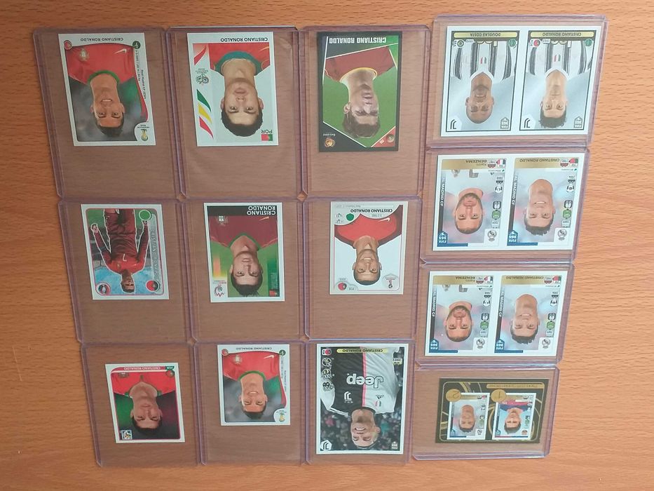 29 cromos novos Cristiano Ronaldo para PSA - euro, mundiais, CL
