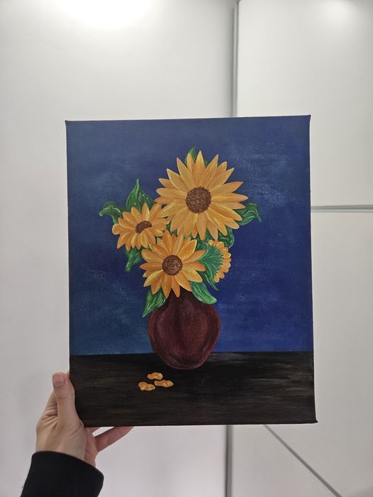 Obraz akrylowy - Słoneczniki / 24×30cm