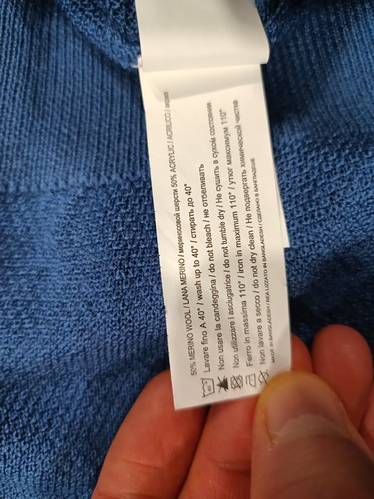Sweter męski John Richmond roz. M wełna merino w składzie