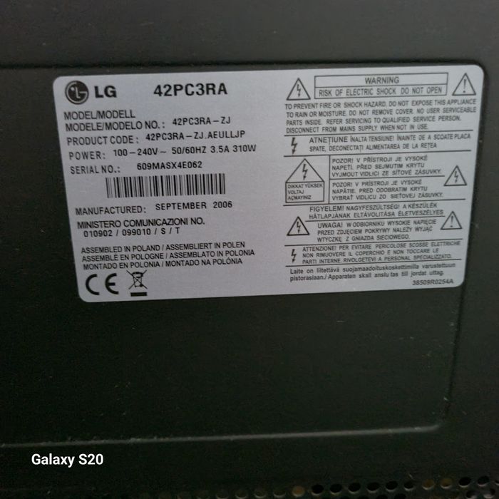 Телевізор плазмовий LG 42