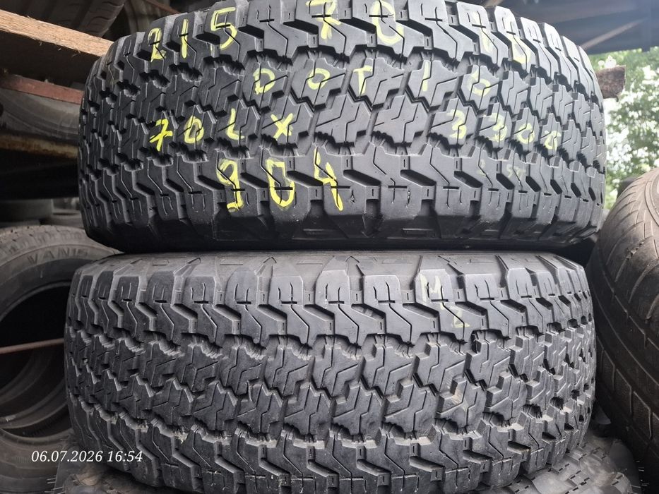 Sprzedam 2 opony letnie używane Goodyear wrangler