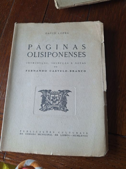 Livro David Lopes Paginas Olisiponenses