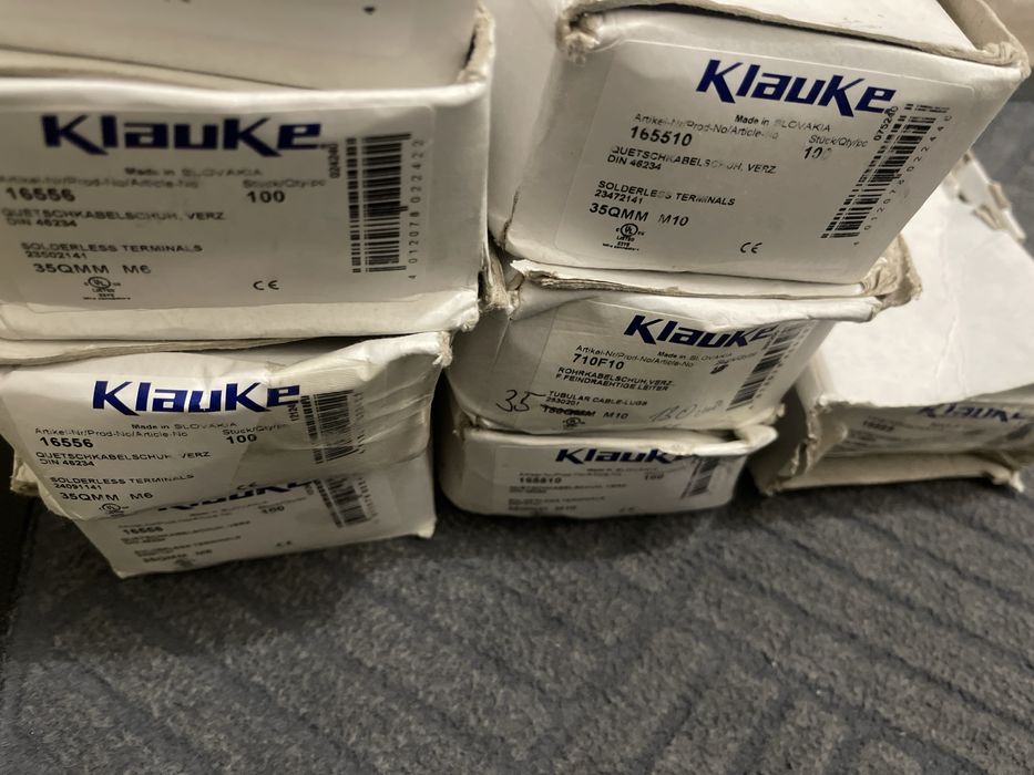 Наконечники медные лужёные 35-6,35-10 Германия