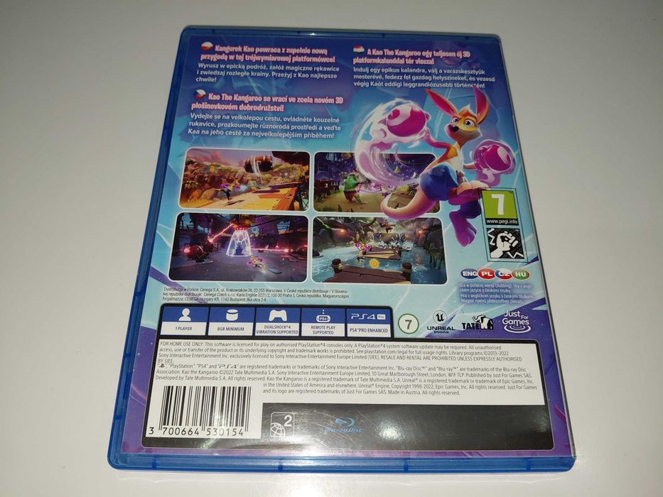 ps4 KANGUREK KAO mówią po polsku platformówka 3D dla dzieci, NA PŁYCIE