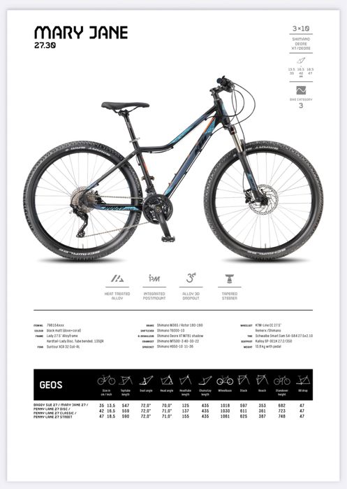 Bicicleta KTM Mary Jane 27.30 women [27,50”]
