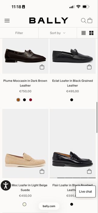 Туфли лофери мокасіни чоловічі Bally