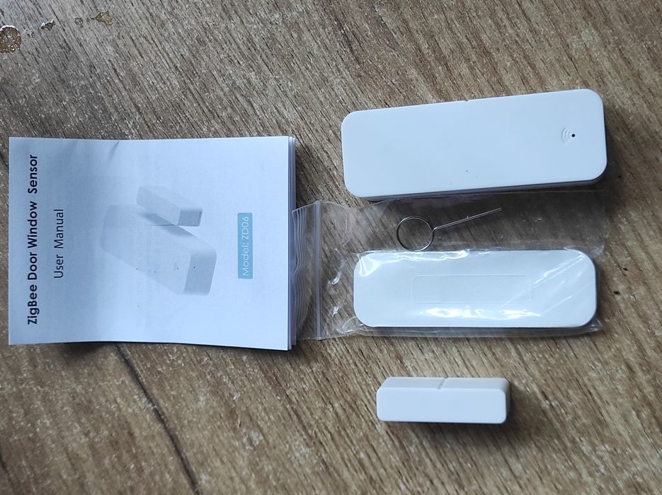 Бездротовий датчик відкриття дверей, вікон Zigbee, Tuya, home assist