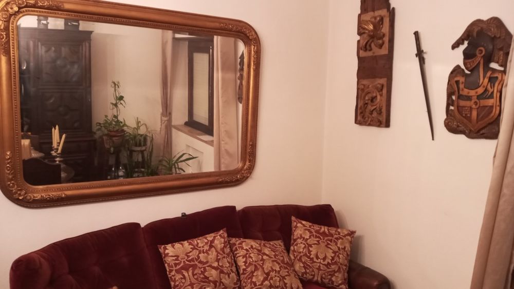 Espelho antigo dourado