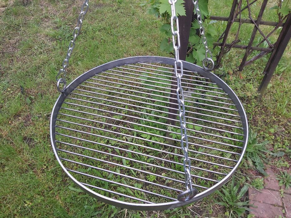 Grill trójnóg z rusztem i korbką 50cm gratis+łańcuch