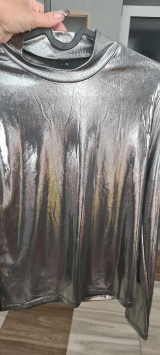 Bluzka srebrna - jak nowa