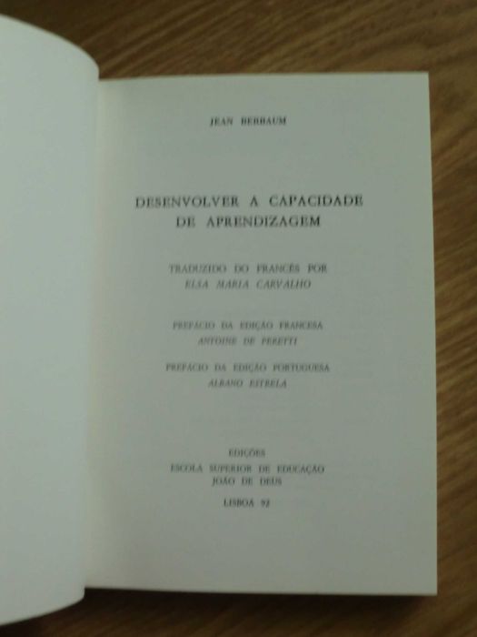 Desenvolver a Capacidade de Aprendizagem de Jean Berbaum