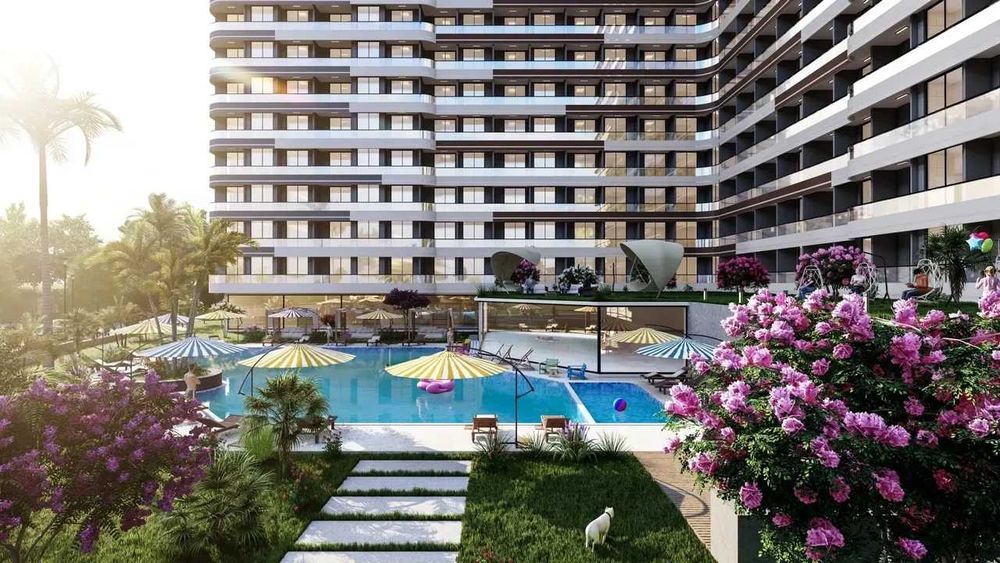 Квартира 65м2/Апартамент 1+1 с лицензией на посуточную аренду Турция