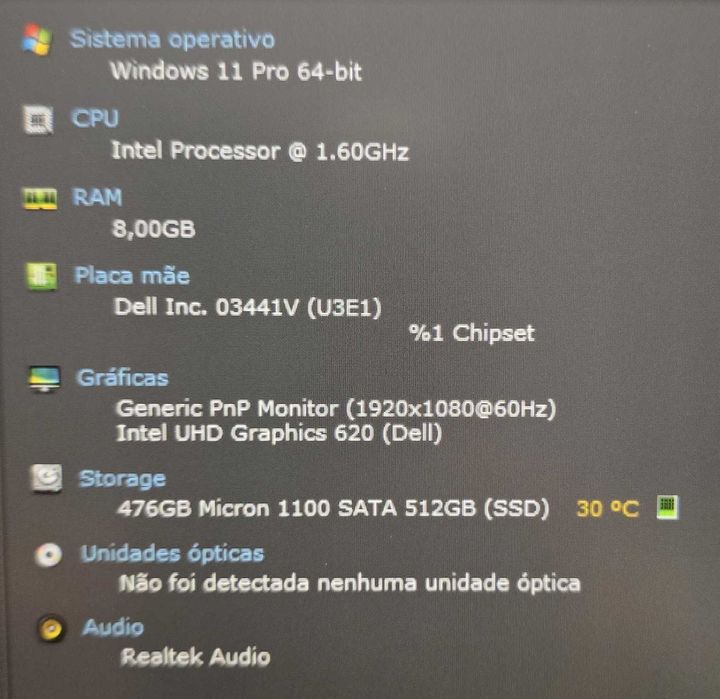 Dell Latitude 5590 |Intel Core I5-8250 | 8Gb | 512 SSd