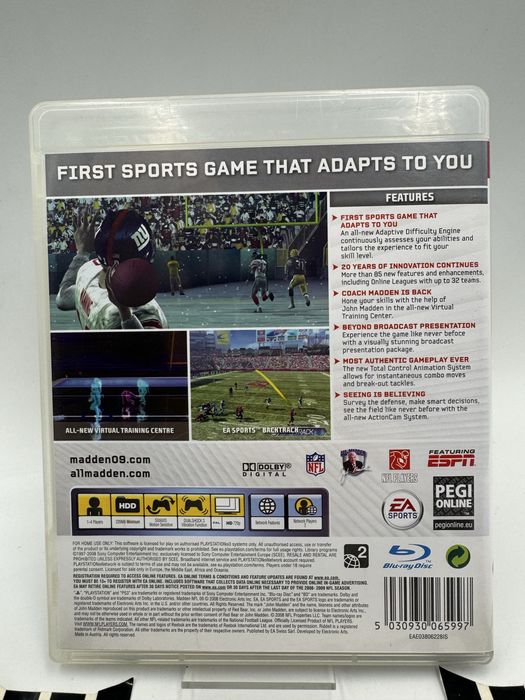 Madden NFL 09 Ps3 Gwarancja
