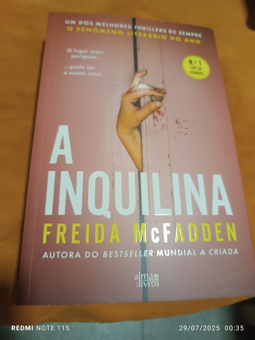 Livro NOVO a INQUILINA da FREIDA McFADDEN